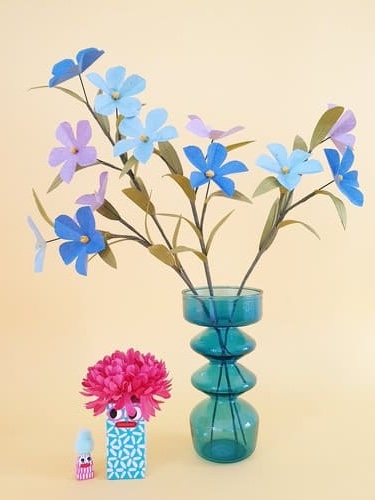 kit fleur de lin bleu